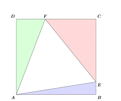 A Square Of Maximum Area Is Inscribed In An Equilateral Triangle What Is The Ratio Of The Area Of Square To That Of Triangle Quora 