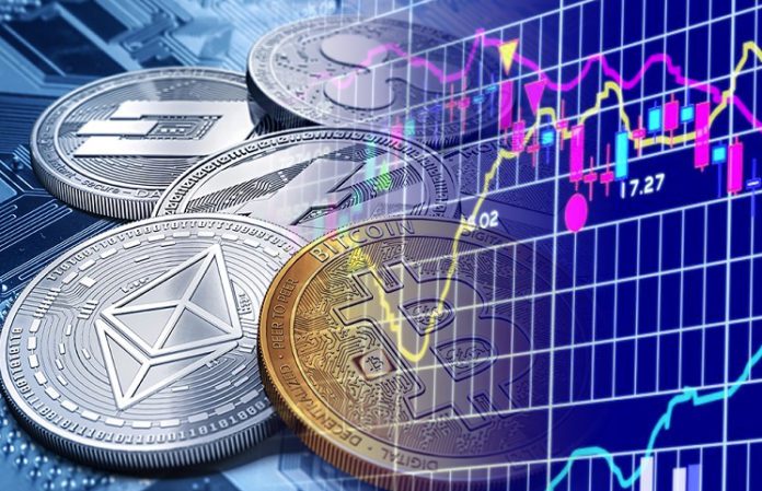 phisical cryptocurrencies with crypto leveragenear trading graph