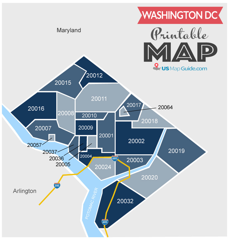 Washington Dc Zip Code Map Gis Geography - Premium Space Picture Gallery - Full HD