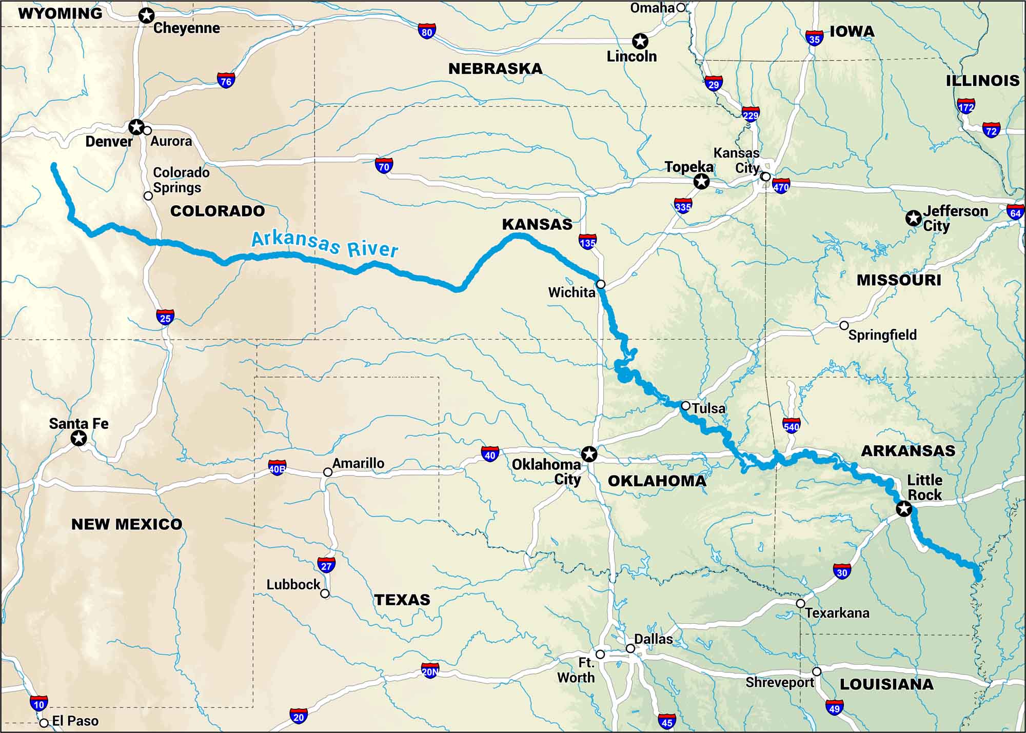 Savannah River Map US Maps Arkansas River Map 