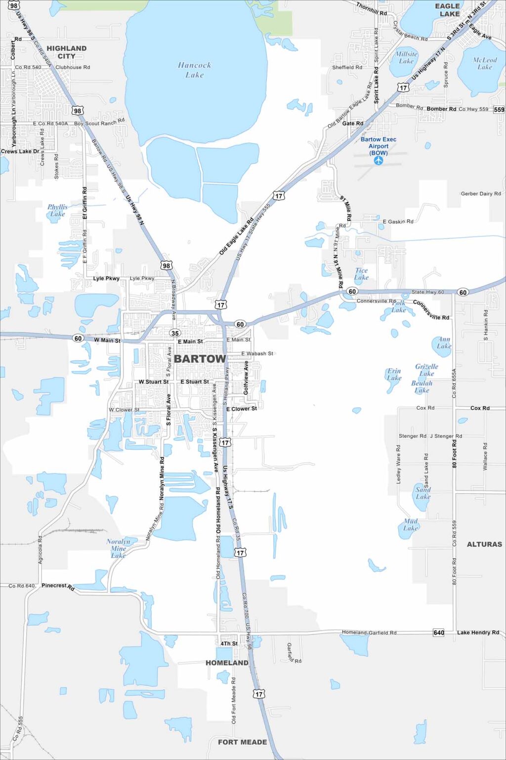 Map Of Bartow Florida US Maps Bartow Map Florida 1024x1536 