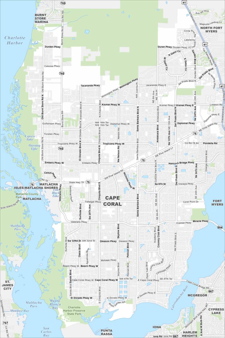 Map Of Cape Canaveral Florida US Maps Cape Coral Map Florida 768x1152 