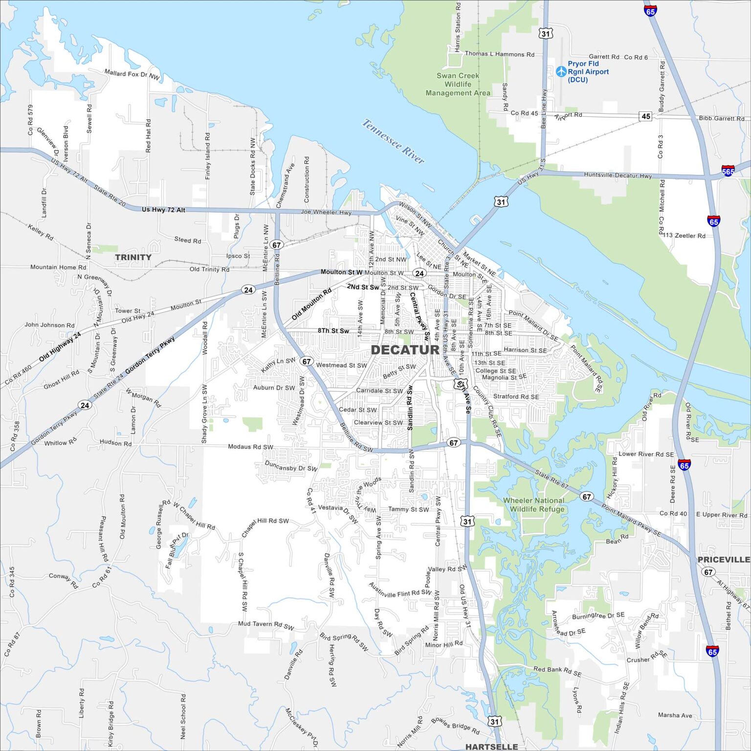Map Of Birmingham Alabama US Maps Decatur Map Alabama 1536x1536 