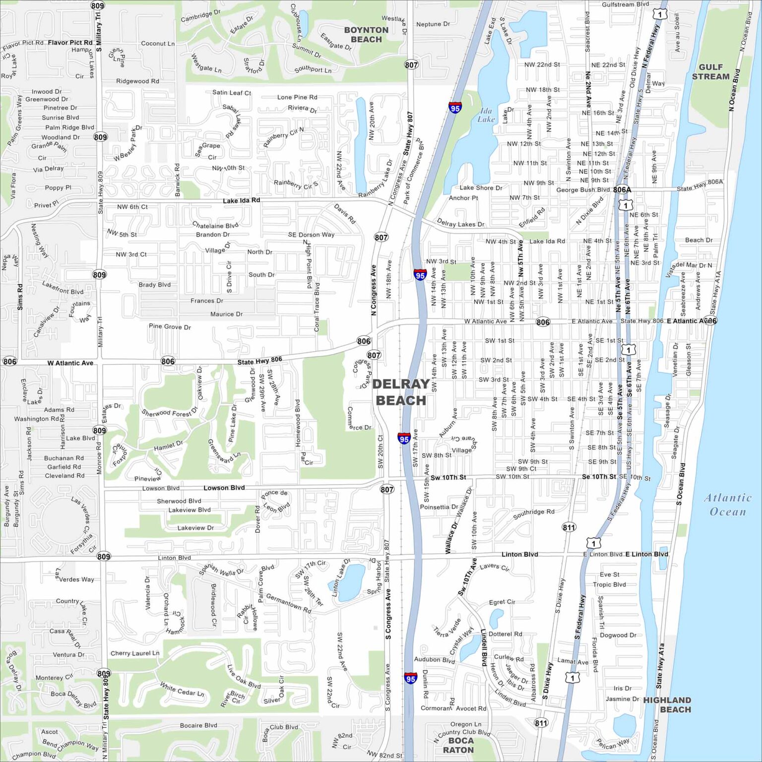 Map Of Delray Beach Florida US Maps Delray Beach Map Florida 1536x1536 