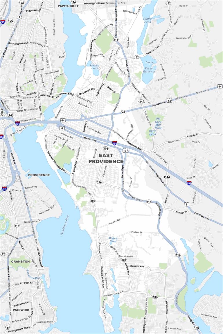 Map Of Providence Rhode Island US Maps East.