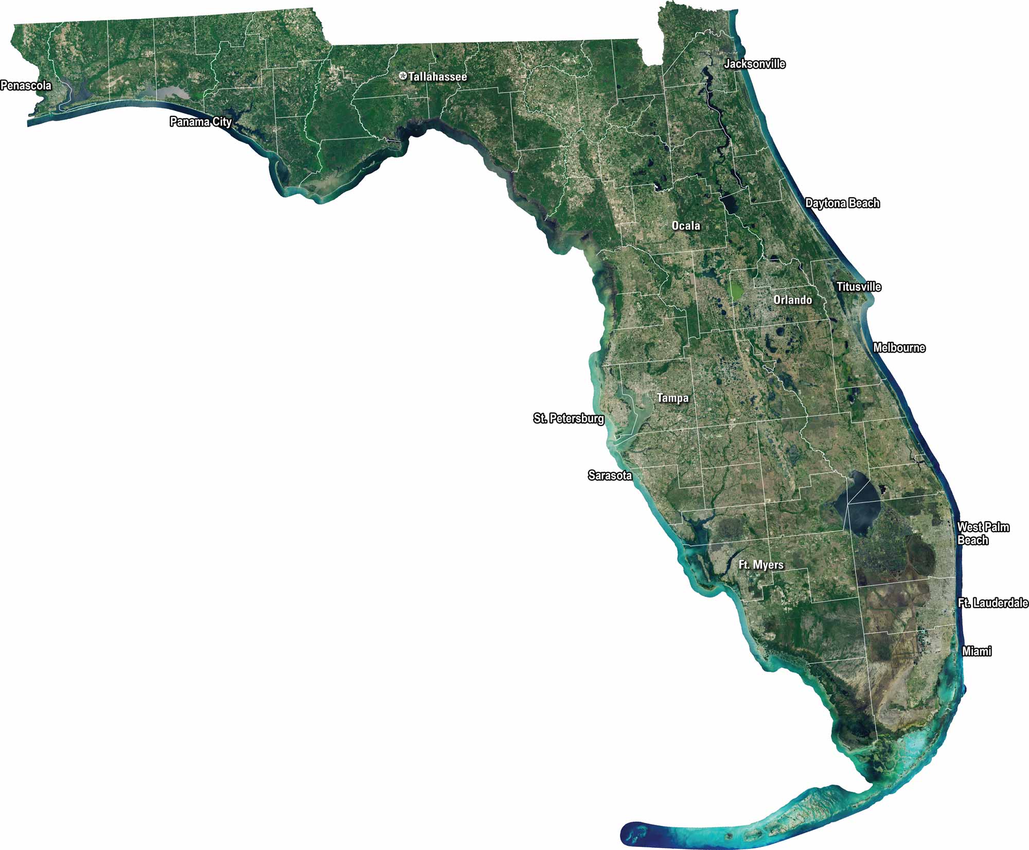 Map Of Bartow Florida US Maps Florida Satellite Map 