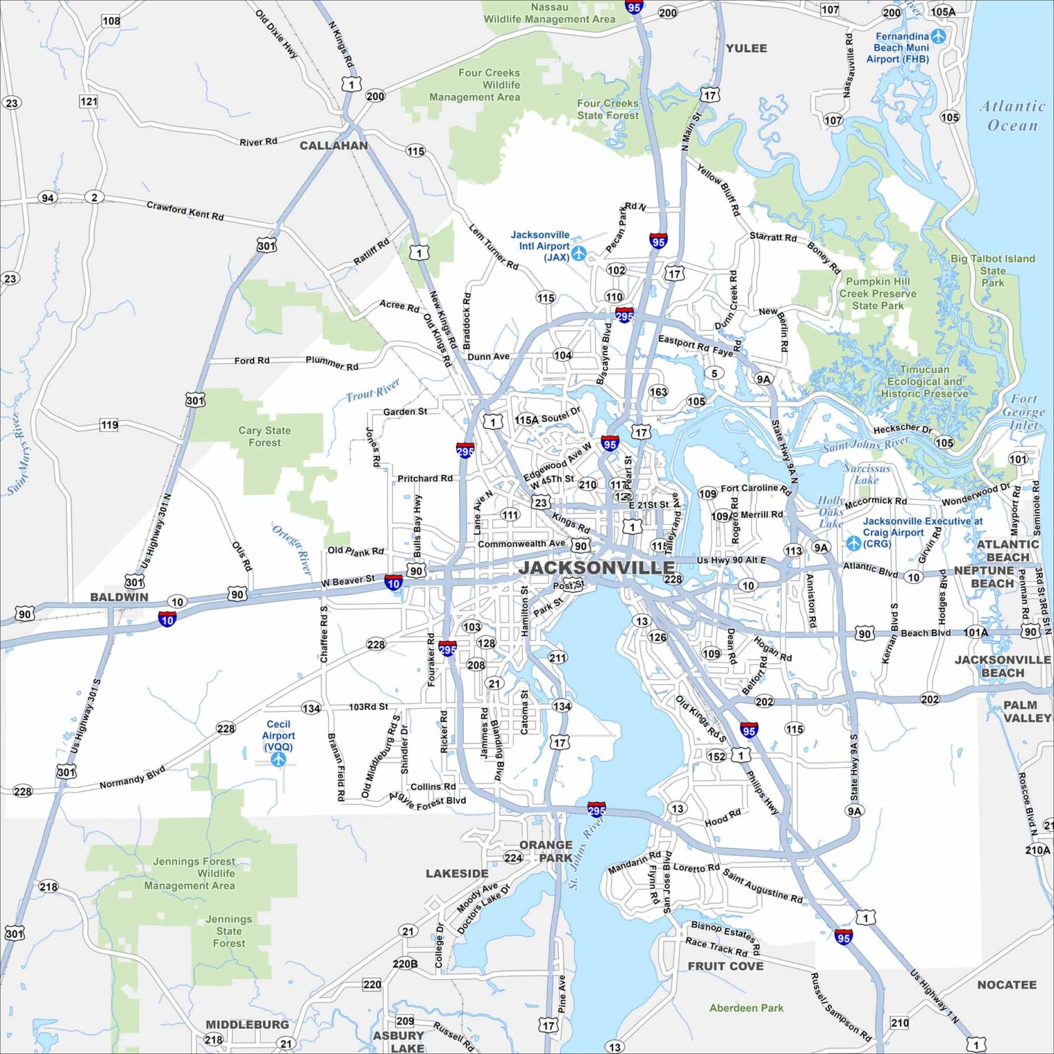 Map Of Sanford Florida US Maps.