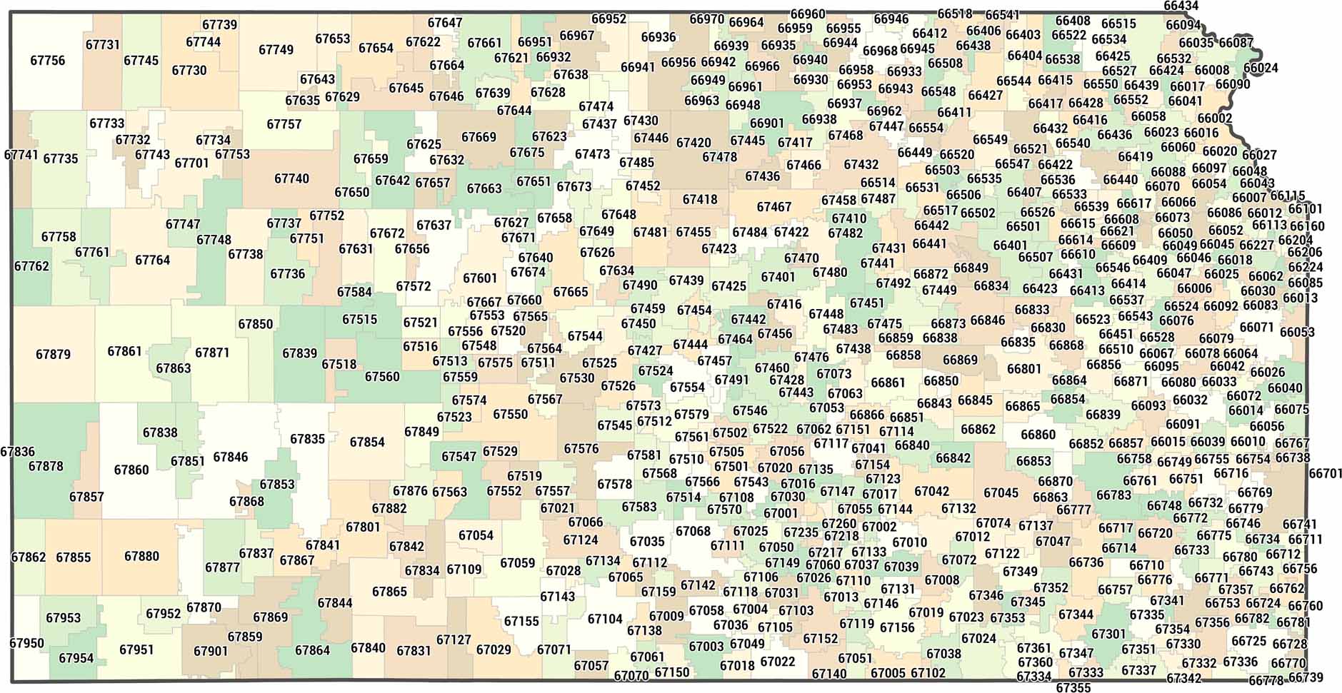 Kansas Zip Code Map US Maps.
