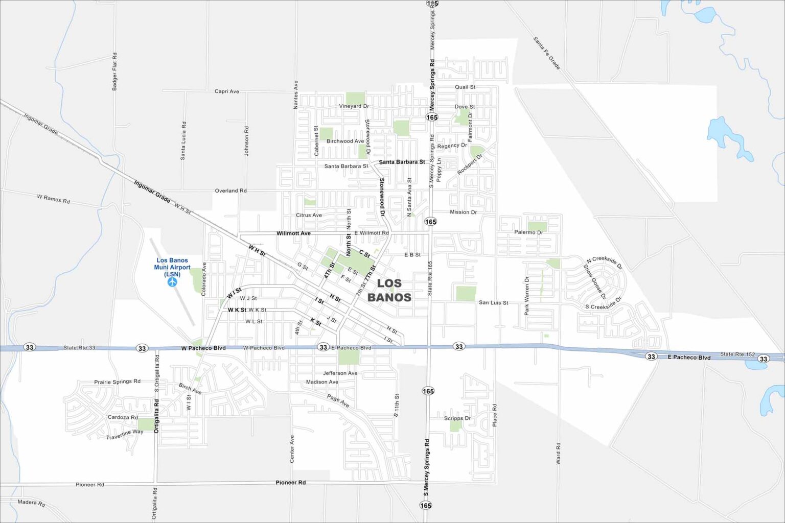 Map Of Los Banos California US Maps Los Banos Map California 1536x1024 