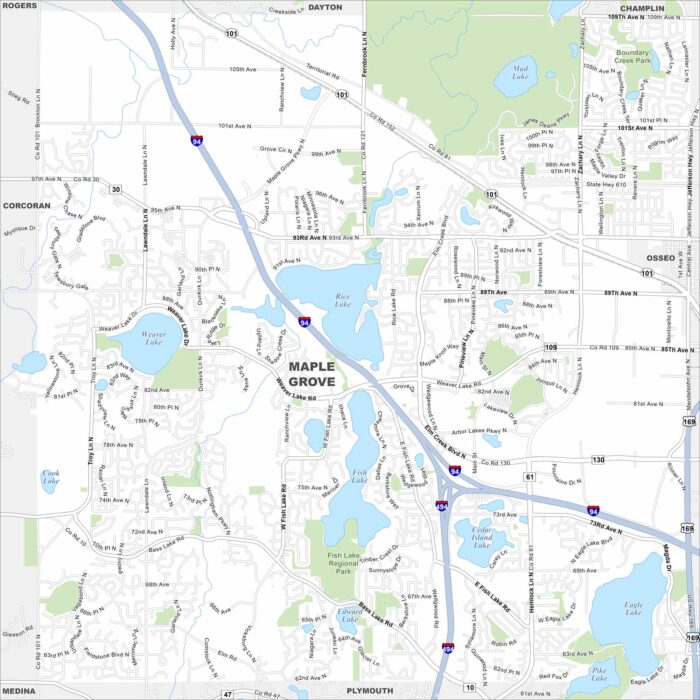 Map Of Plymouth Minnesota US Maps Maple Grove Map Minnesota 700x700 