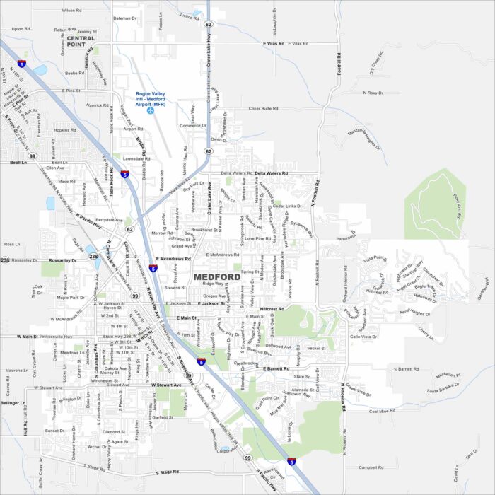 Map Of Redmond Oregon US Maps Medford Map Oregon 700x700 