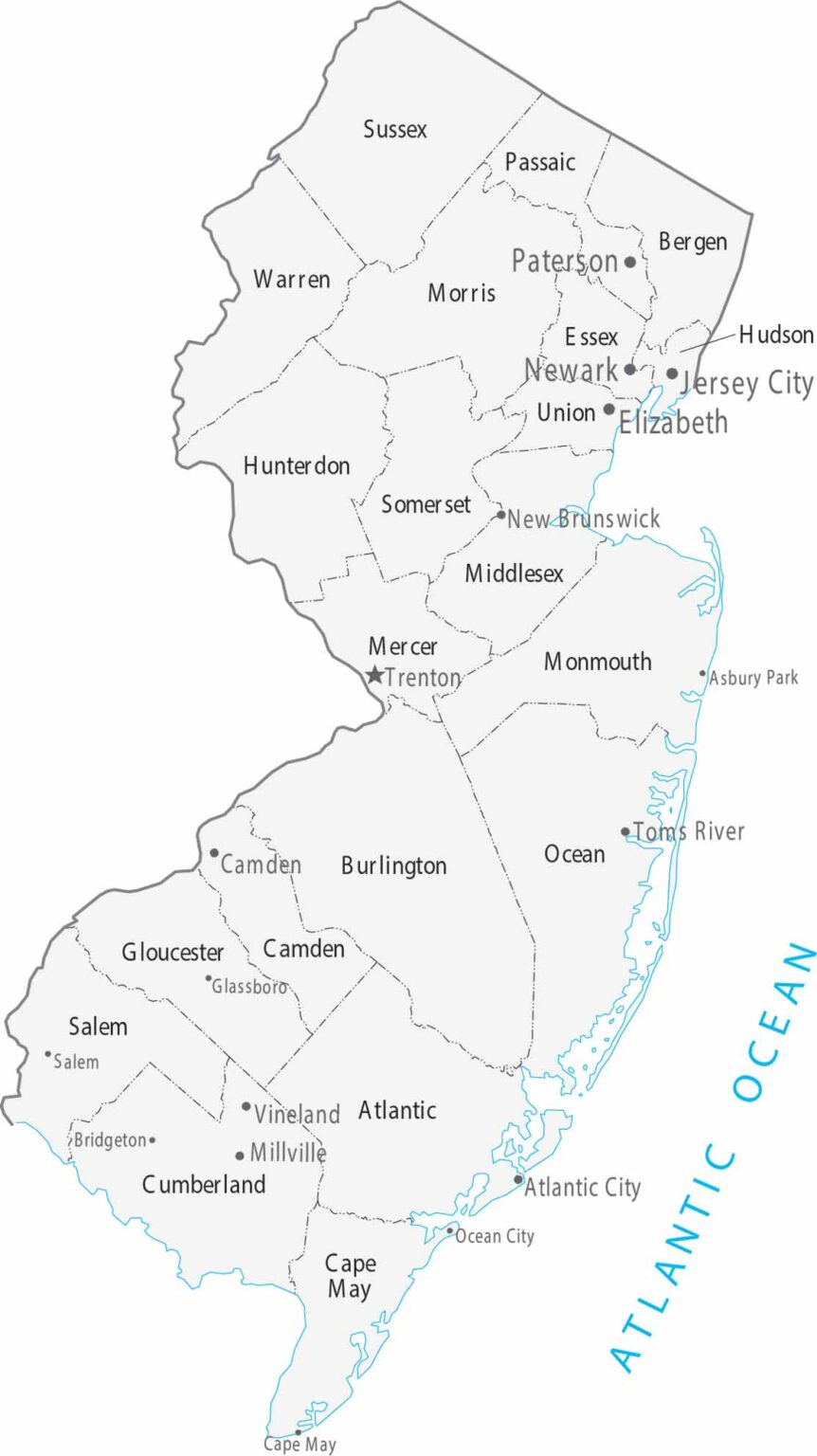 Map Of New Jersey US Maps New Jersey Counties Cities Map 862x1536 