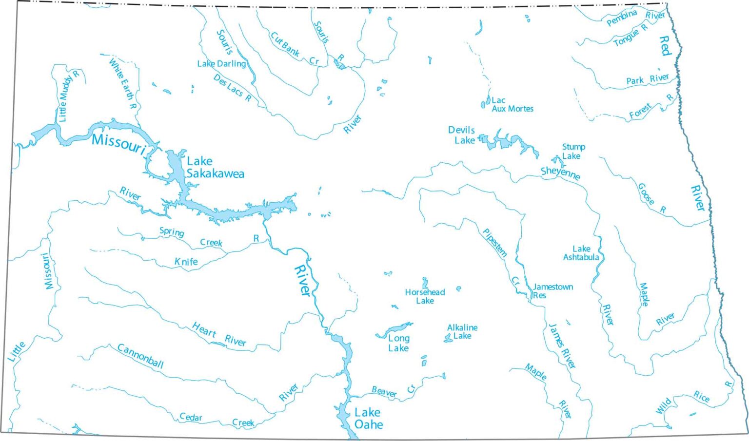 North Dakota Zip Code Map US Maps Lakes And Rivers.