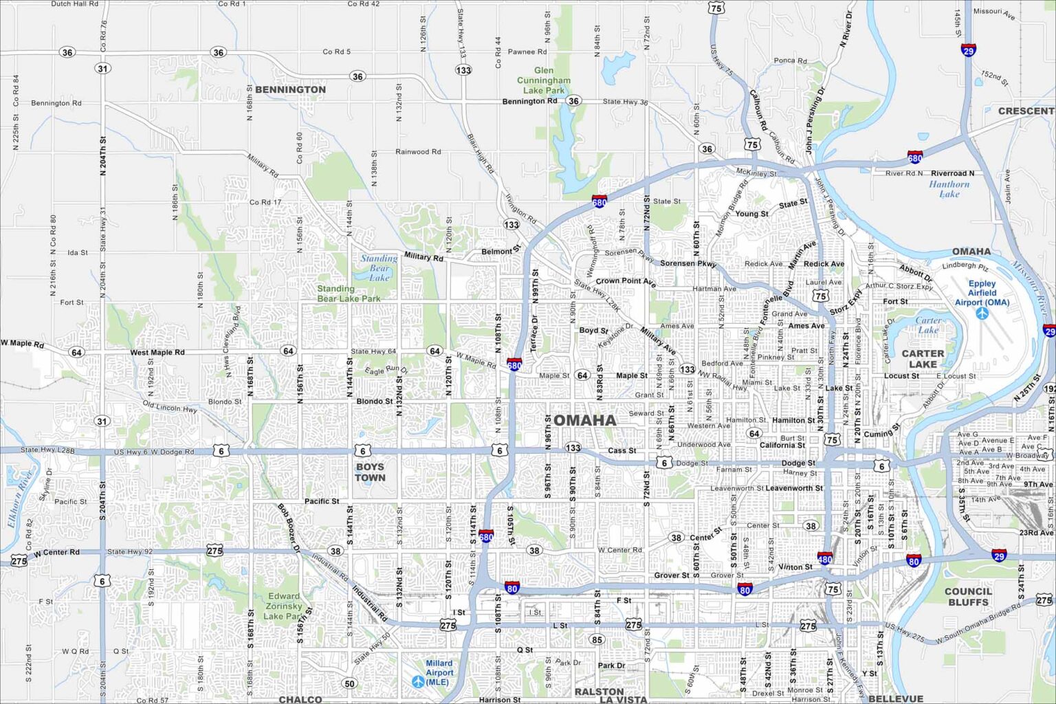 Map Of Kearney Nebraska US Maps Omaha Map Nebraska 1536x1024 