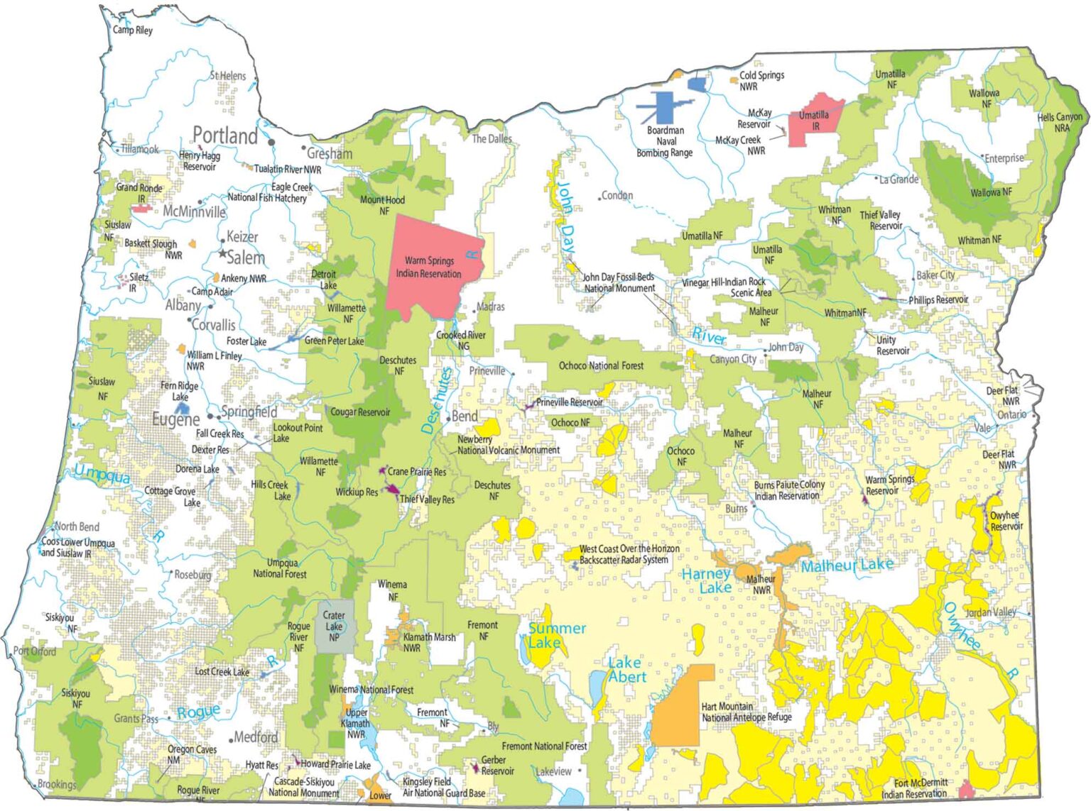 Map Of Grants Pass Oregon US Maps Oregon National Parks And Forests Map 1536x1143 