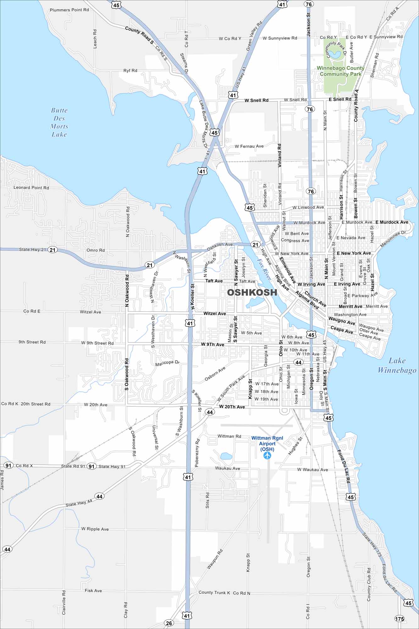 Map Of Sheboygan Wisconsin US Maps Oshkosh.