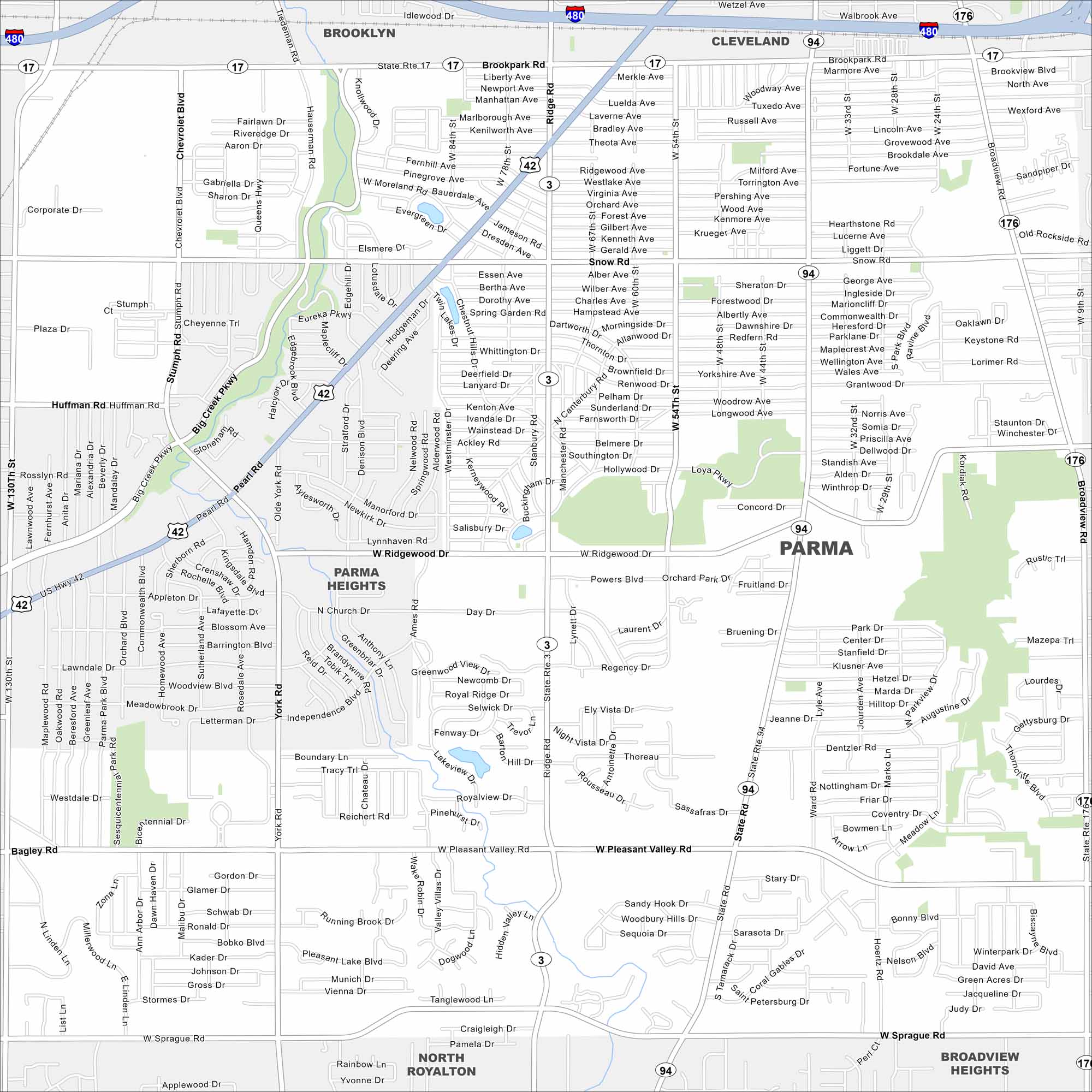 Map Of Dayton Ohio US Maps Parma.