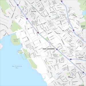 Map Of San Leandro California US Maps San Leandro Map California 300x300 