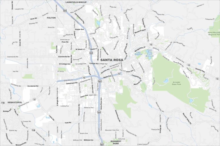 Map Of Santa Rosa California US Maps Santa Rosa Map California 768x512 