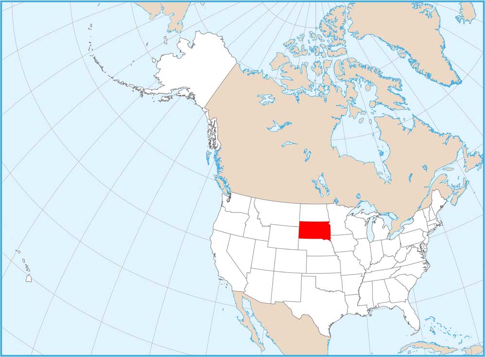 Map Of South Dakota US Maps Location.