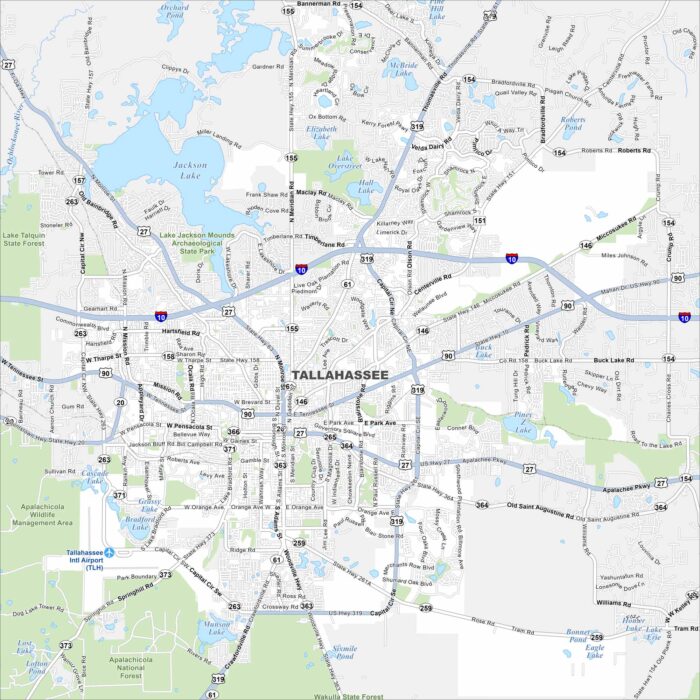Downtown Miami Map US Maps Tallahassee Map Florida 700x700 
