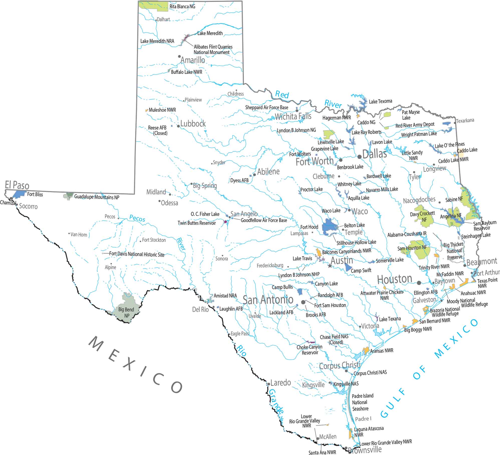 Map Of Laredo Texas US Maps Texas National Parks And Forests Map 