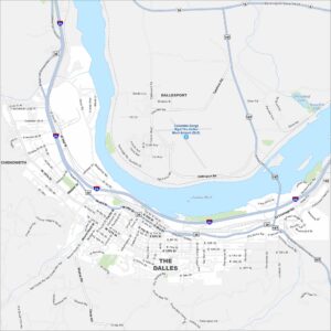 Map Of The Dalles Oregon US Maps The Dalles Map Oregon 300x300 
