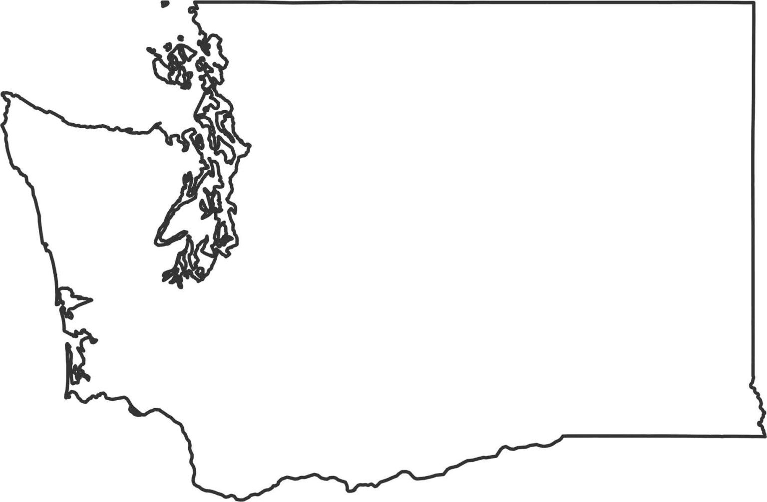 Washington Zip Code Map US Maps Outline.
