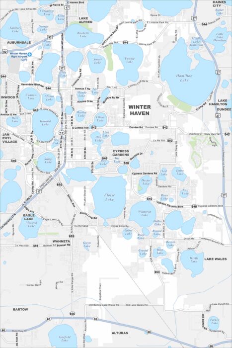 Map Of Winter Haven Florida US Maps Winter Haven Map Florida 467x700 