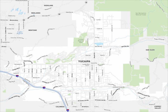 Map Of Yucaipa California US Maps Yucaipa Map California 700x467 