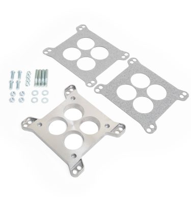 Large Base 4-BBL To Small Base 4-BBL Carburetor Adapter Kit - Ported