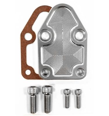 Billet SBC Fuel Pump Block-Off Plate