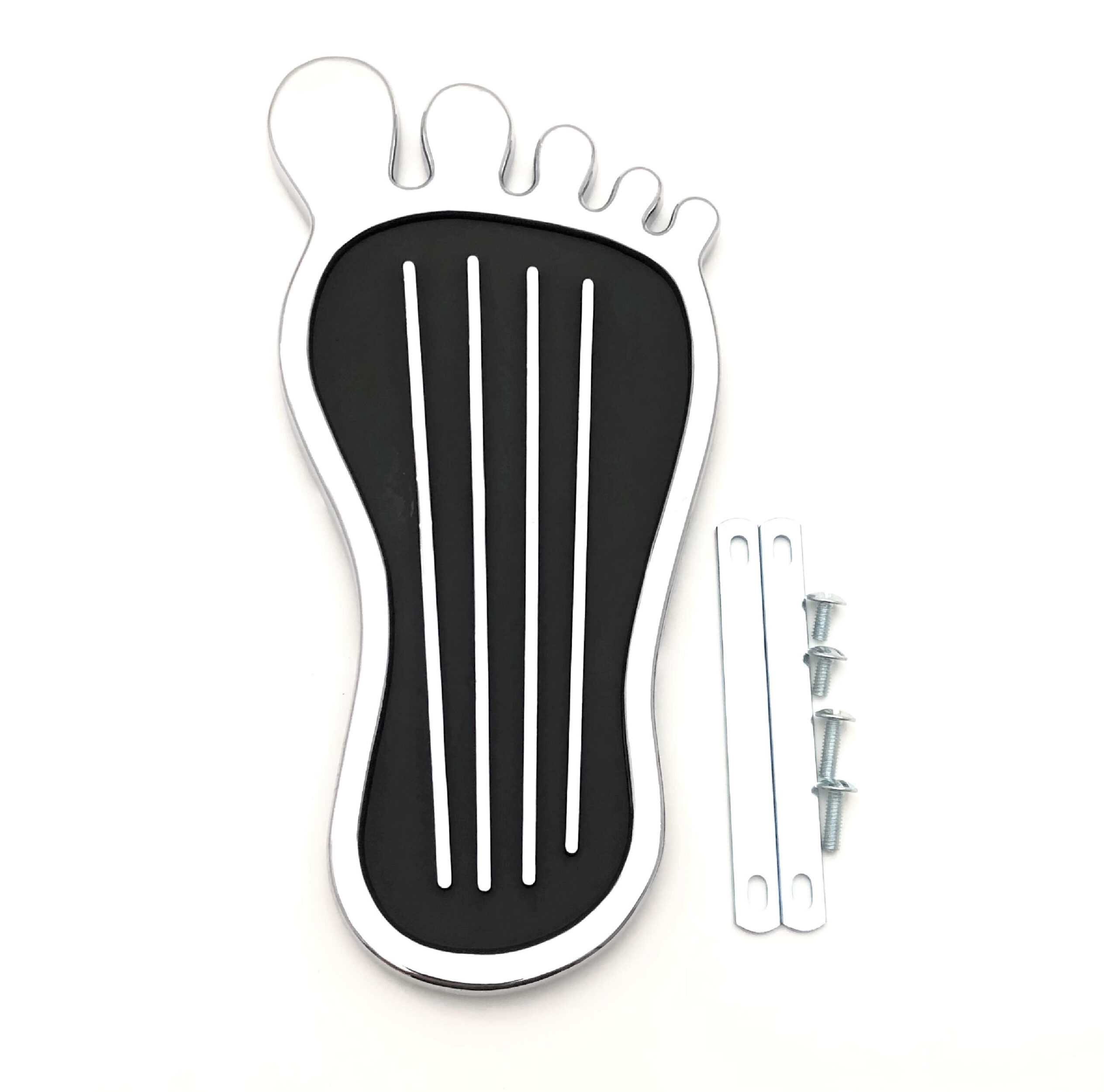 Barefoot Gas Pedal Pad – Chrome – Racing Power Company