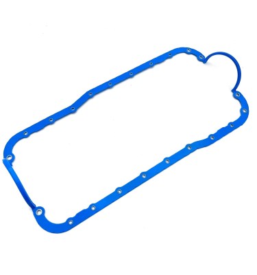1962-2001 SB Ford Oil Pan Gasket 1-Piece Rubber - Blue