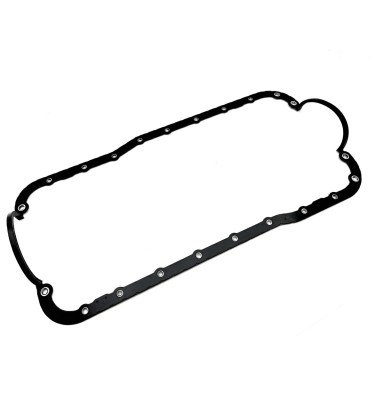1962-2001 SB Ford Oil Pan Gasket 1-Piece Rubber - Black