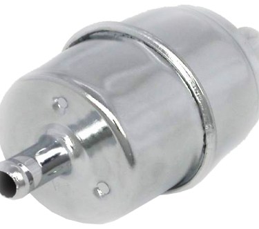 RPC Inline Fuel Filter - 3/8" In/Out - Chrome
