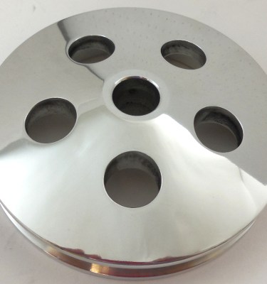 Type ii power steering pulley - polished