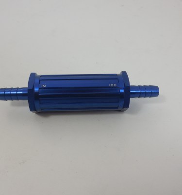 Aluminum inline fuel filter