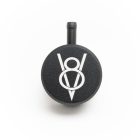 Billet Aluminum Push-In Breather W/ PCV Tube - Black With Vintage V8 Logo - Image 3