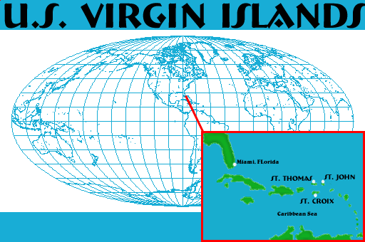 US Virgin Islands Maps United States Virgin Islands Globe B2 