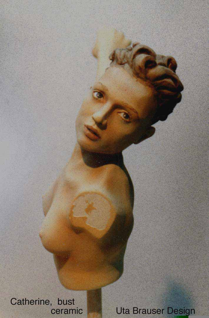 Catherine sculpt bust, clay original