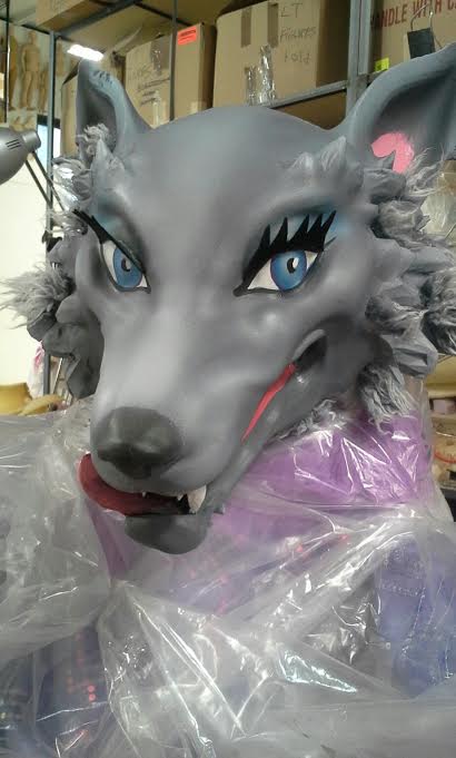 Wolf face paint, Red Riding Hood, Saks Fifth Ave