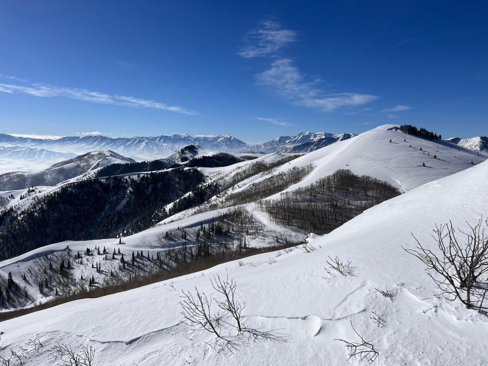 Mountain landscape with a clear sky