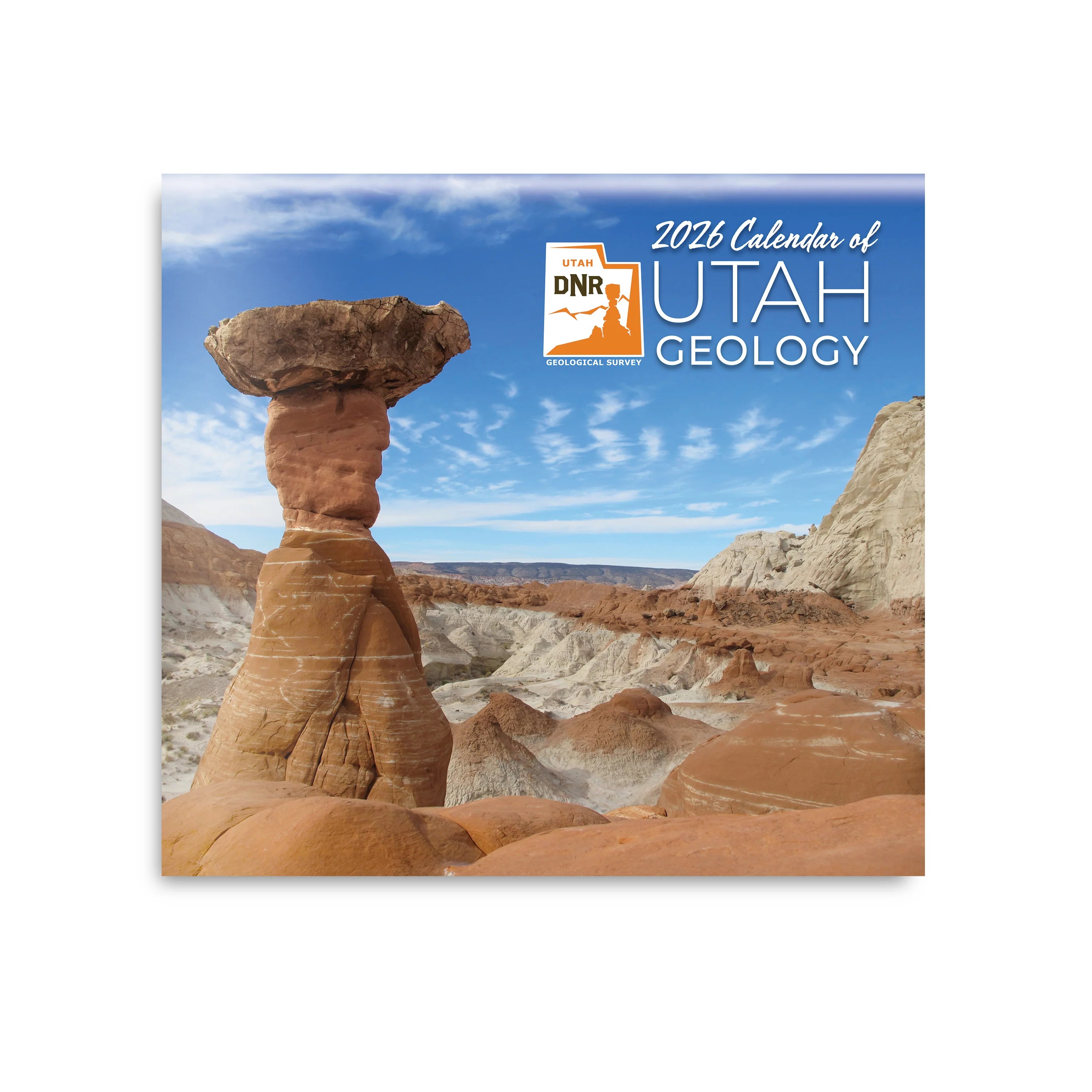 2026 Calendar Of Utah Geology The Natural Resources Map Bookstore Front Cover 