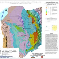 Salt Lake City Utah Map Earthquakes Utah Geological Survey Studies