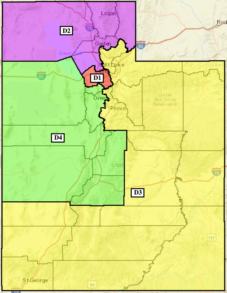Utah Lawmakers And Plaintiffs Accuse Each Other Of With Map 1 
