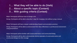 Learning Objectives