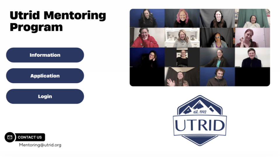 Mentor Program Landing Page