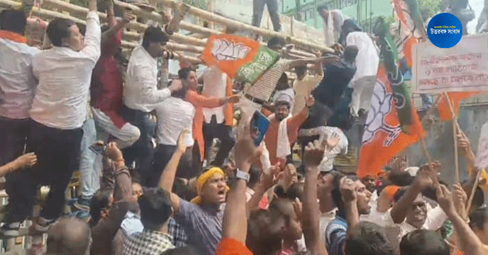Malda | মালদায় বিজেপির ডিএম অফিস ঘেরাও কর্মসূচি ঘিরে ধুন্ধুমার, ব্যাপক উত্তেজনা
