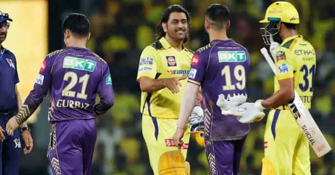IPL 2025 | ছক্কা মেরে ম্যাচ জেতালেন ধোনি, রুদ্ধশ্বাস লড়াইয়ে হার কলকাতার
